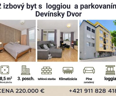 Eladó 2 szobás lakás, 2 szobás lakás, Opletalova, Bratislava - Devínsk