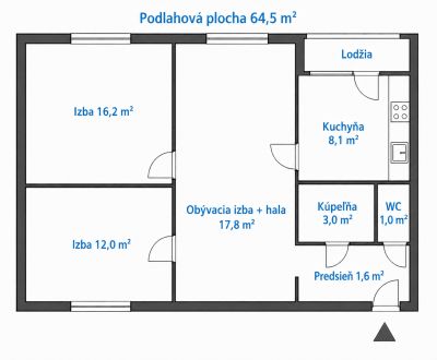 Eladó 3 szobás lakás, 3 szobás lakás, Jasovská, Bratislava - Petržalka