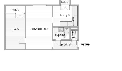 2 szobás lakás, Sibírska, eladó, Bratislava - Nové Mesto, Szlovákia