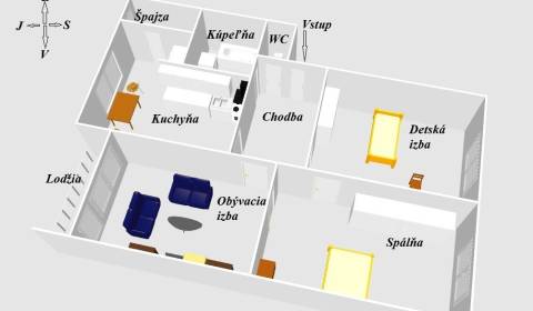 Eladó 3 szobás lakás, 3 szobás lakás, Sabinov, Szlovákia