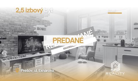 Eladó 3 szobás lakás, 3 szobás lakás, Exnárova, Prešov, Szlovákia