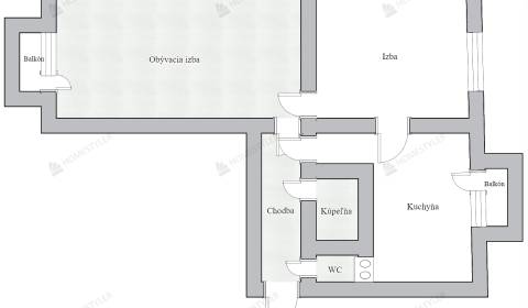 Babony TRE | ELADÓ 2 szobás kezdő lakás eredeti állapotban, Nitra