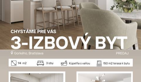 Eladó 3 szobás lakás, 3 szobás lakás, Gorkého, Bratislava - Staré Mest