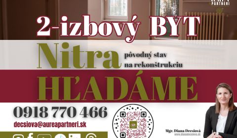 Vásárlás 2 szobás lakás, 2 szobás lakás, Nitra, Szlovákia