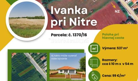 Eladó Építési telek, Építési telek, Novozámocká, Nitra, Szlovákia