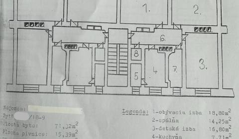 Eladó 3 szobás lakás, 3 szobás lakás, Tatranská, Považská Bystrica, Sz