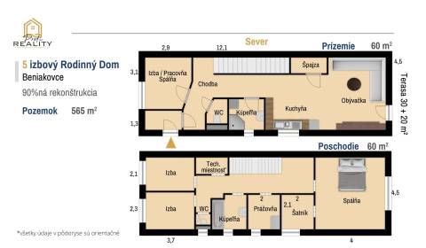 Eladó Családi ház, Családi ház, Beniakovce, Košice-okolie, Szlovákia