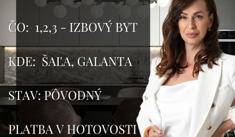 Eladó 3 szobás lakás, 3 szobás lakás, Šaľa, Szlovákia