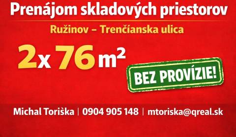 Kiadó Raktárak és ipari épületek, Raktárak és ipari épületek, Trenčian