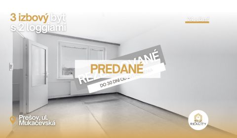 Eladó 3 szobás lakás, 3 szobás lakás, Mukačevská, Prešov, Szlovákia