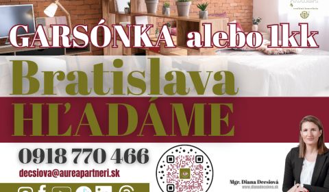 Vásárlás 1 szobás lakás, 1 szobás lakás, Bratislava - Ružinov, Szlovák