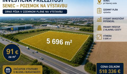 Eladó Építési telek, Építési telek, Senec, Szlovákia