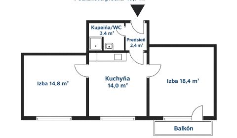 Eladó 2 szobás lakás, 2 szobás lakás, Rezedová, Bratislava - Ružinov, 