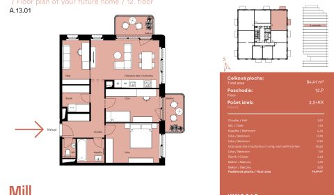 Eladó 4 szobás lakás, 4 szobás lakás, Plynárenská, Bratislava - Ružino