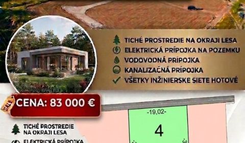 Eladó Építési telek, Építési telek, Pod Borovicou, Malacky, Szlovákia