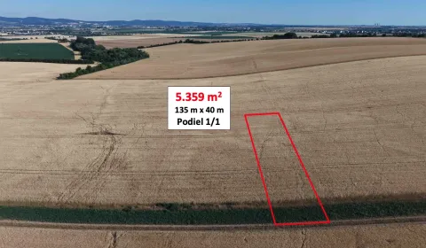 Eladó Mezőgazdasági és erdei telkek, Piešťany, Szlovákia