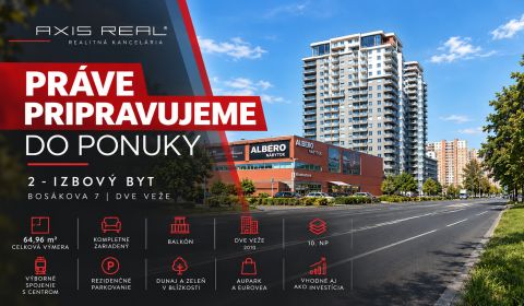 Eladó 2 szobás lakás, 2 szobás lakás, Bosákova, Bratislava - Petržalka