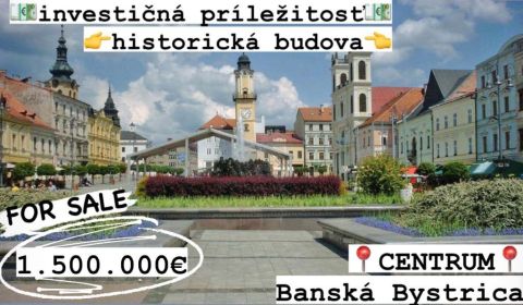 Eladó Épület, Épület, Centrum, Banská Bystrica, Szlovákia