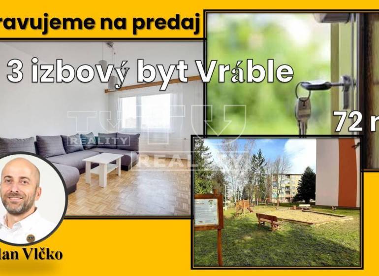 Vráble 3 szobás lakás eladó reality Nitra