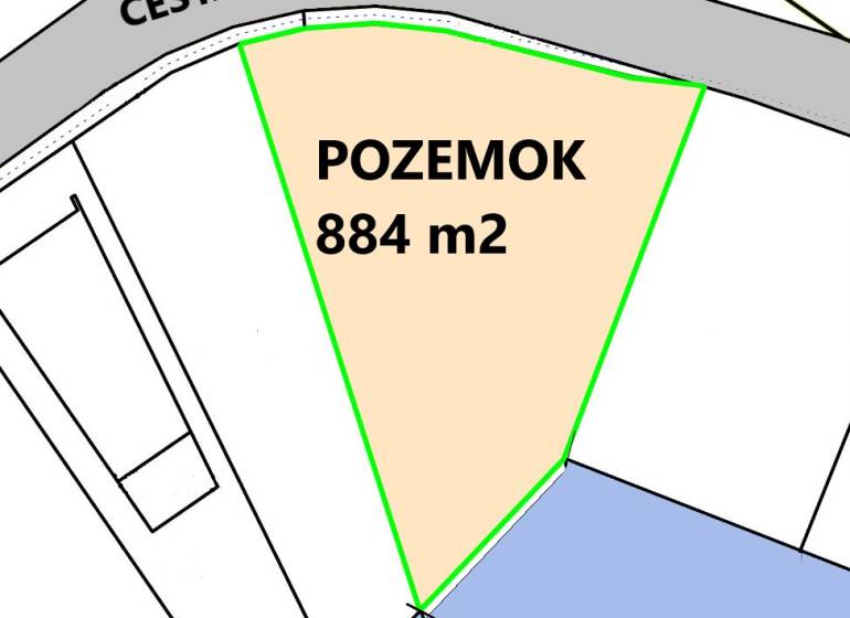 Építési telkek - lakóövezet Boldogon, tó mellett, 884 m².