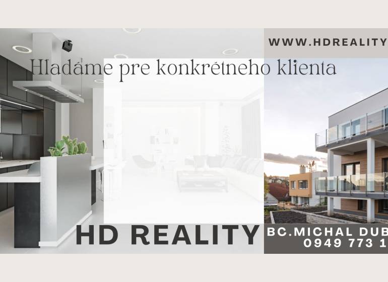 Modern konyha egy családi házban és egy kétszintes ház erkéllyel Somorján.