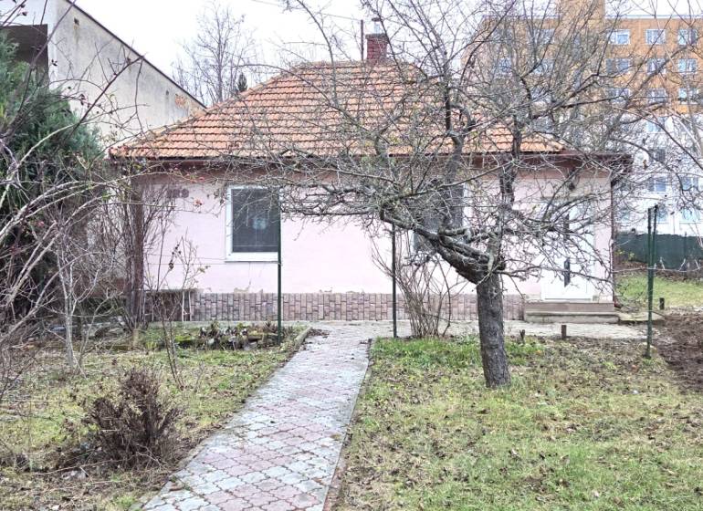 Családi ház Lévában az Augusztus 29. utcában előkerttel és fákkal.