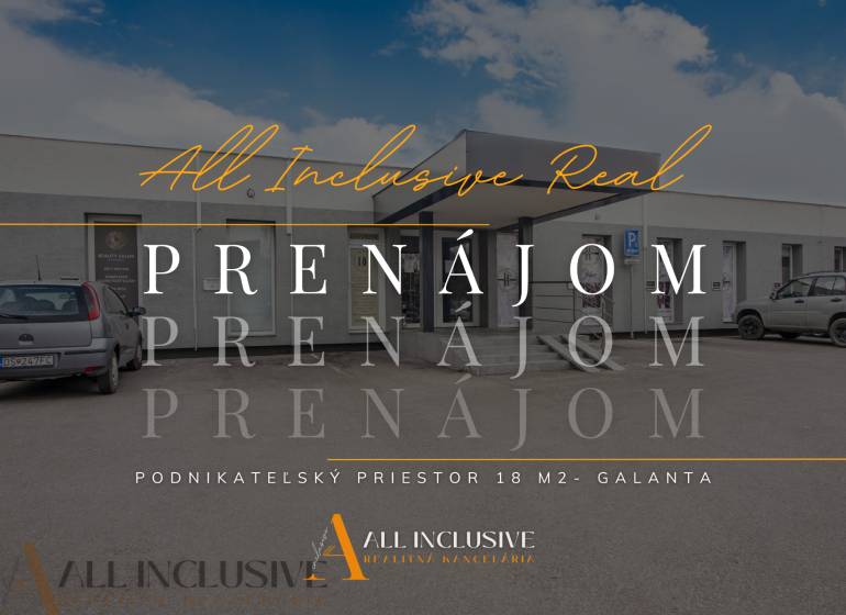 Irodák kiadók a Galántai Clementis-ligetben parkolóval.