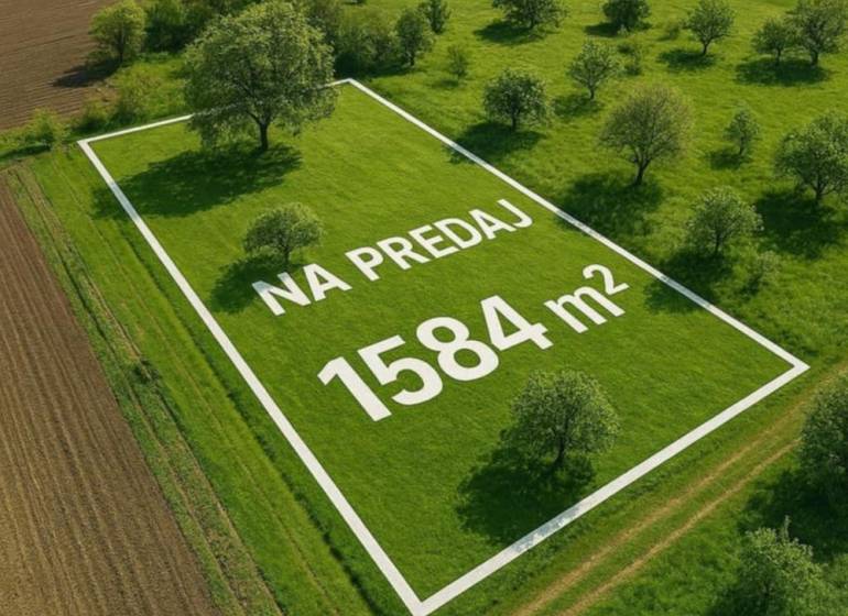Építési telek eladó Nagyzéllyén, mérete 1584 m², illusztrációs fotó.