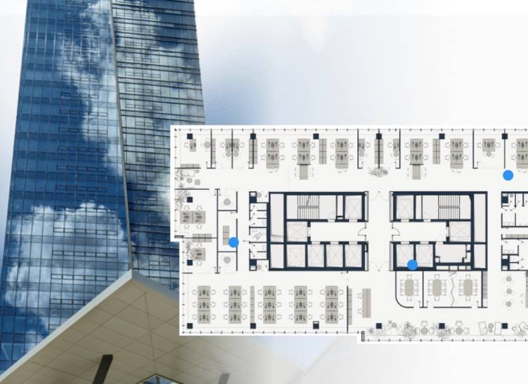 Üveg felhőkarcoló Pozsonyban - Nivy, Mlynské nivy, irodatervek mellett.