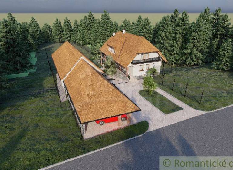 A Šiatorská Bukovinkában található családi ház, amelyet zöldövezet vesz körül, kényelmes vidéki életet kínál.