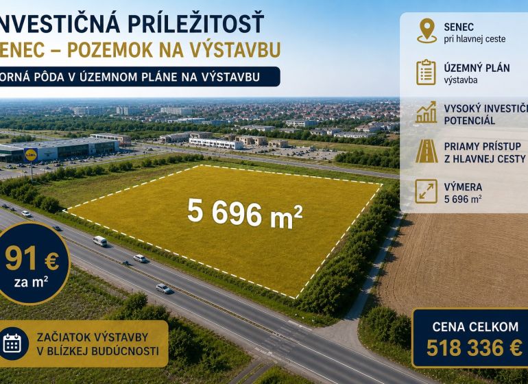 Építési telek Szencen, 5 696 m²-es területtel, alkalmas építkezésre.