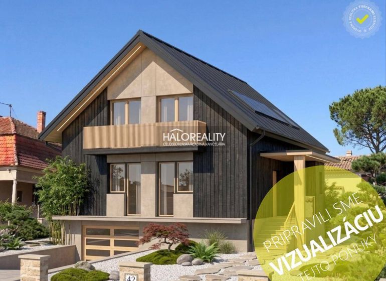 Családi ház Dunamocsán modern homlokzattal és rendezett kerttel.