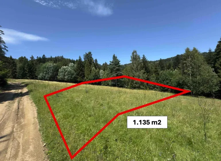 1 135 m²-es telek a természetben, különleges ingatlanok mellett Ólublón.