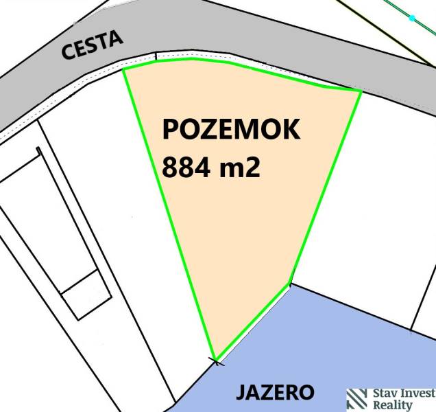 Építési telkek - lakóövezet Boldogon, tó mellett, 884 m².