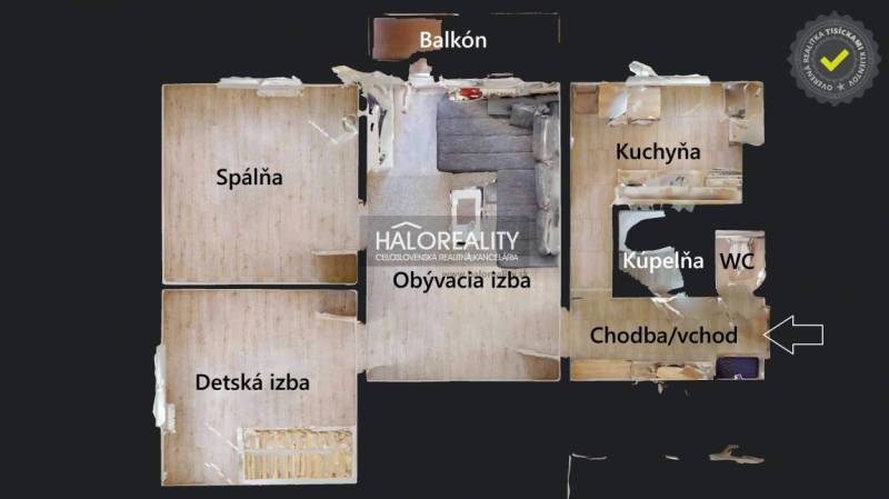 Hálószoba, gyerekszoba, nappali.