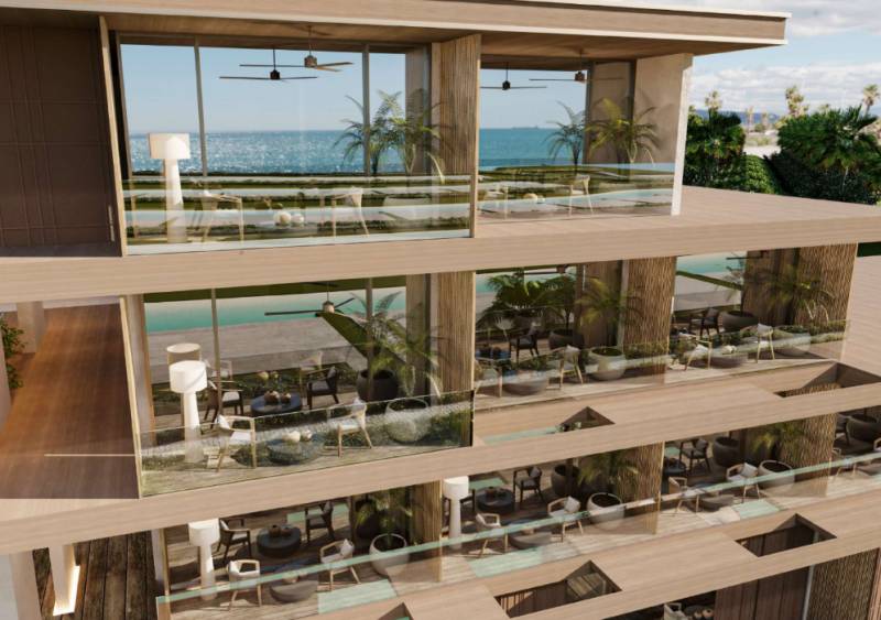 Családi ház terasza óceánra néző kilátással, luxusos dizájn, zöld környezet, Nungwi, Zanzibar North.