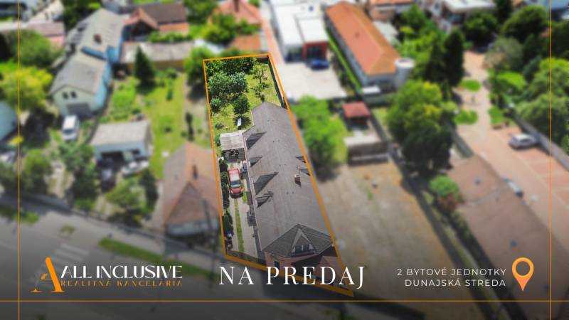 Családi ház Gyula Szabó utcában Dunaszerdahelyen, két lakóegységgel eladó.