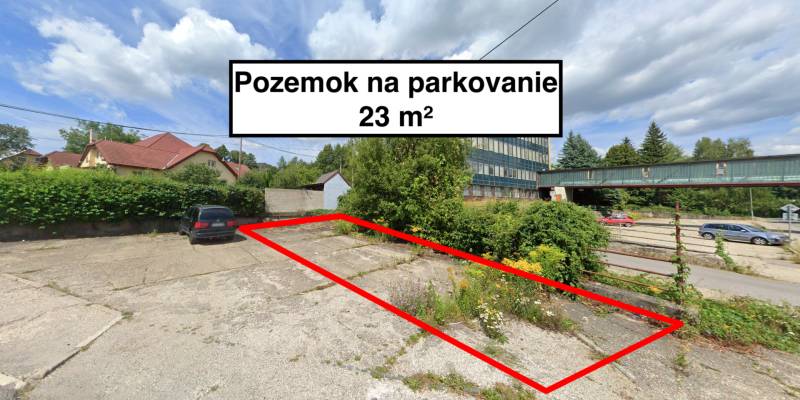 Parkolóhely Handlován, a Štrajkova utcában, kereskedelmi terület 23 m².