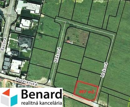 Építési telkek eladók a Vodárenská utcában, Ľubotice, terület 497 m².