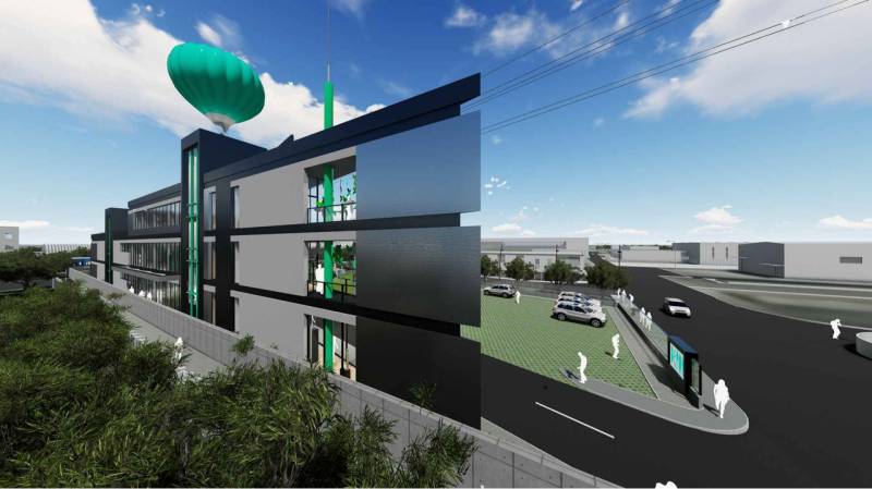 Futurisztikus épület parkolóval a Pozsonyi Panónska útnál - Petržalka, telkek - kereskedelmi.