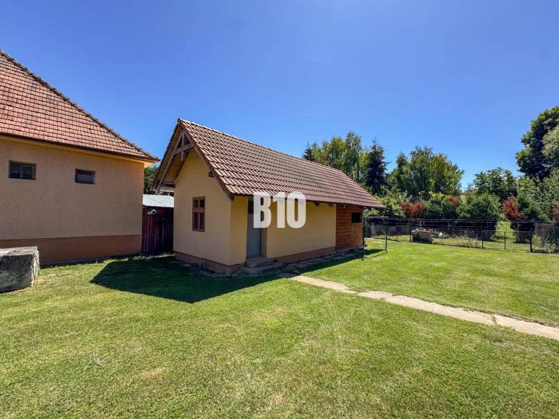 Családi ház Újszálláson tágas udvarral, egy kis gazdasági épület mellett.