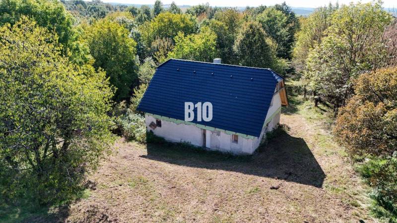 A Lackóban található ház, amelyet erdő vesz körül, nyugodt menedéket nyújt a természetben.
