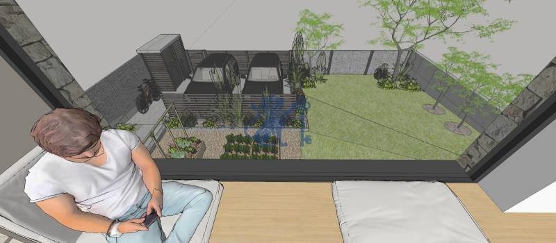 Vizualizácia | výhľad z hlavnej spálne