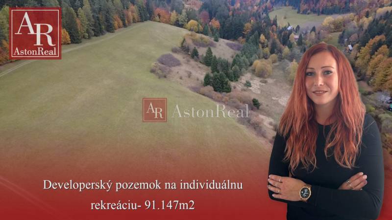 Fejlesztési telek egyéni rekreációra a Rekreačných pozemkoch területén, Lazy pod Makytou, Čertov.