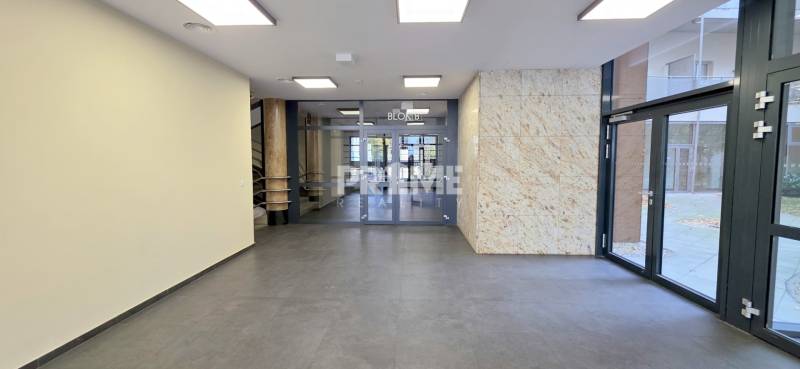 Üvegajtós és kőfalú előcsarnok, Bezručova, Pozsony - Óváros.