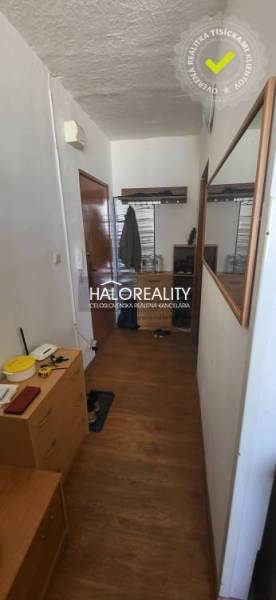 Előszoba egy egyszobás lakásban fa dekoros padlóval, tükörrel és tárolóhelyekkel.