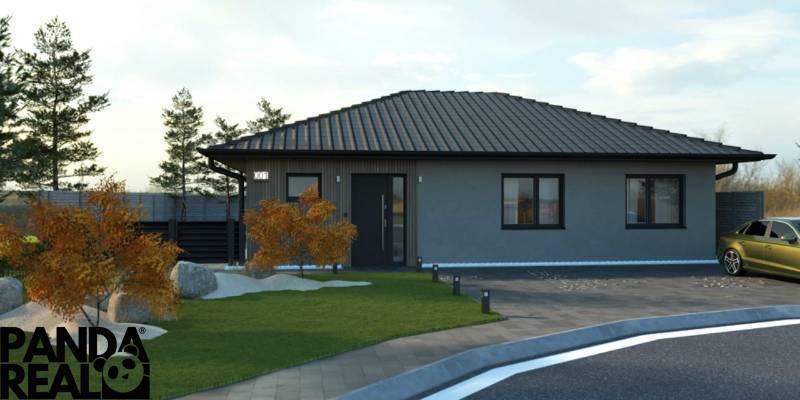 Családi ház Moravany nad Váhom-ban elegáns tetővel, kerttel és felhajtóval.