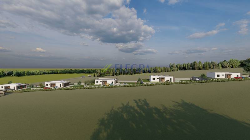 Családi házak lakóövezeti telkeken Vranov nad Topľou városában, Lomnická utca.