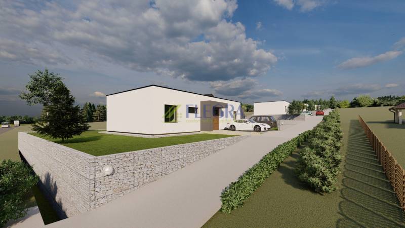 Modern házak látványterve a Lomnickej lakóövezetben, Vranov nad Topľou.