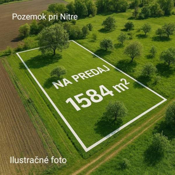 Építési telek eladó Nagyzéllyén, mérete 1584 m², illusztrációs fotó.
